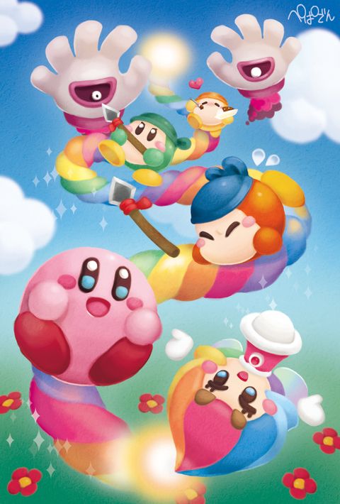 Kirby and the rainbow curse all bosses
